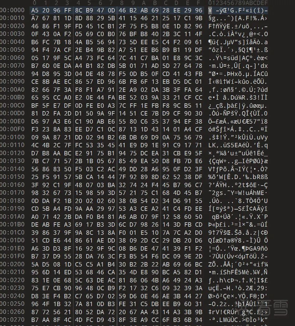 结构被打乱的加密 metadata 数据