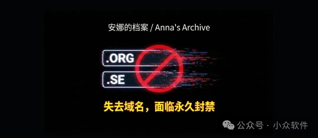 安娜的档案域名遭强制暂停示意图