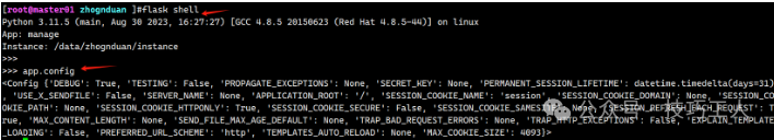 Flask shell交互环境