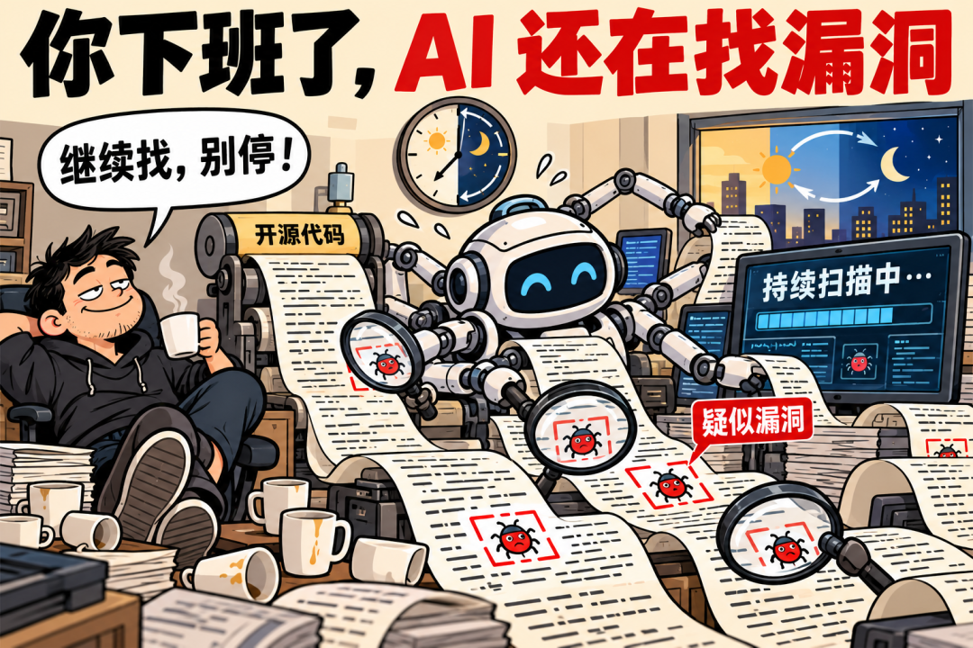 AI 持续扫描开源代码漏洞