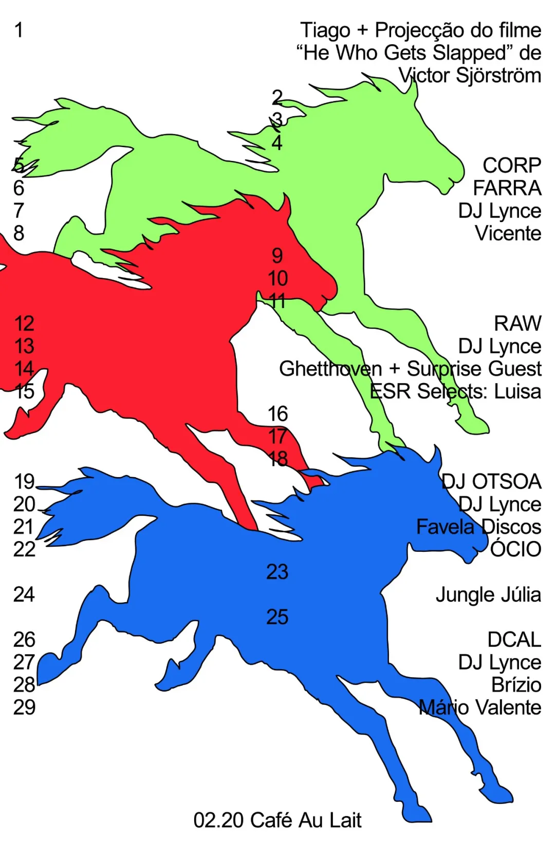 赛马竞速主题演出阵容图