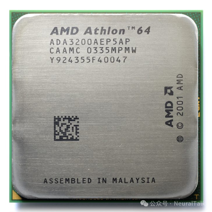 AMD Athlon 64 X2芯片实物图