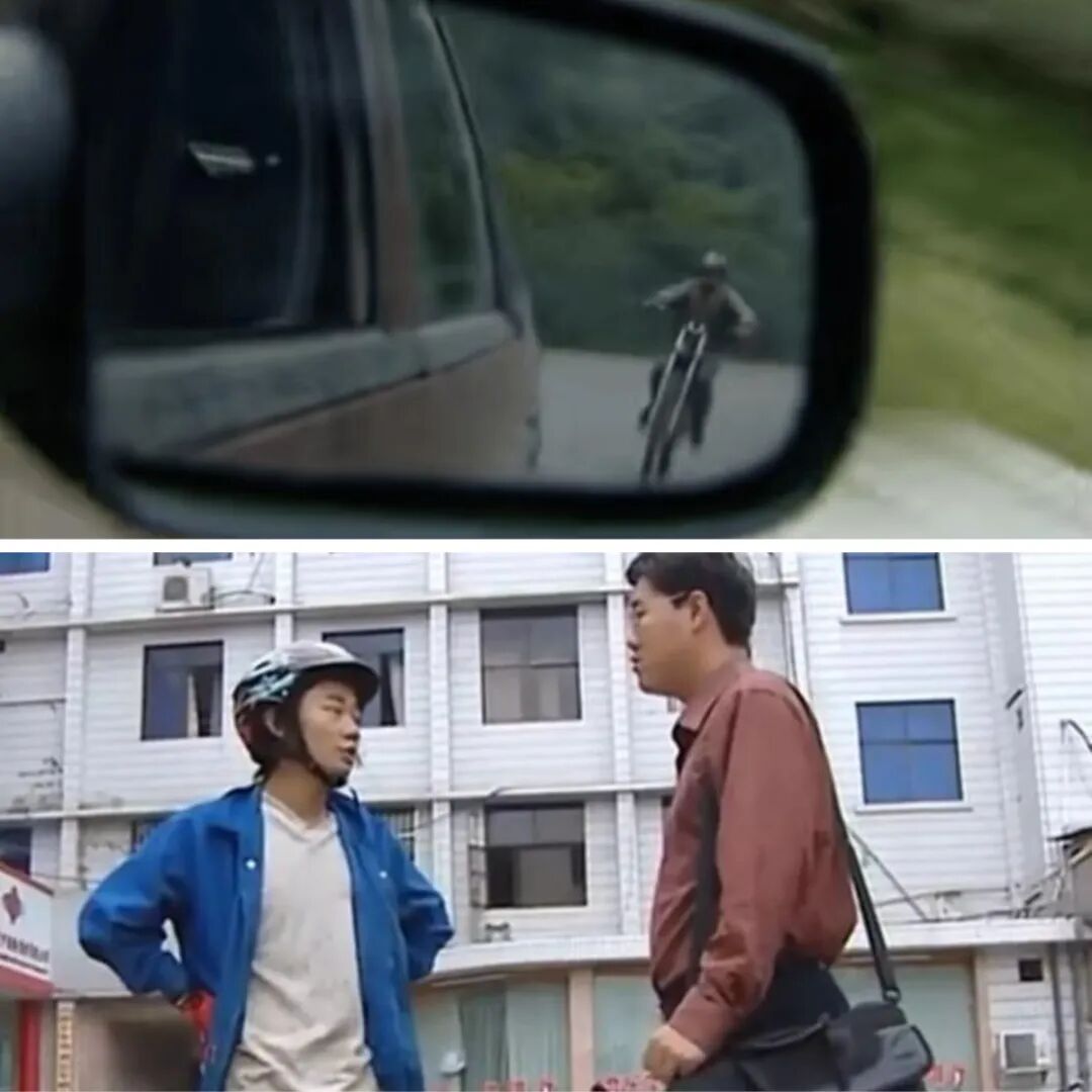 再现张雪早年追车故事场景的配图