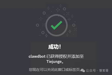 Discord Bot添加成功页面