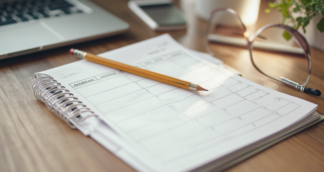 专注工作与计划的办公桌面