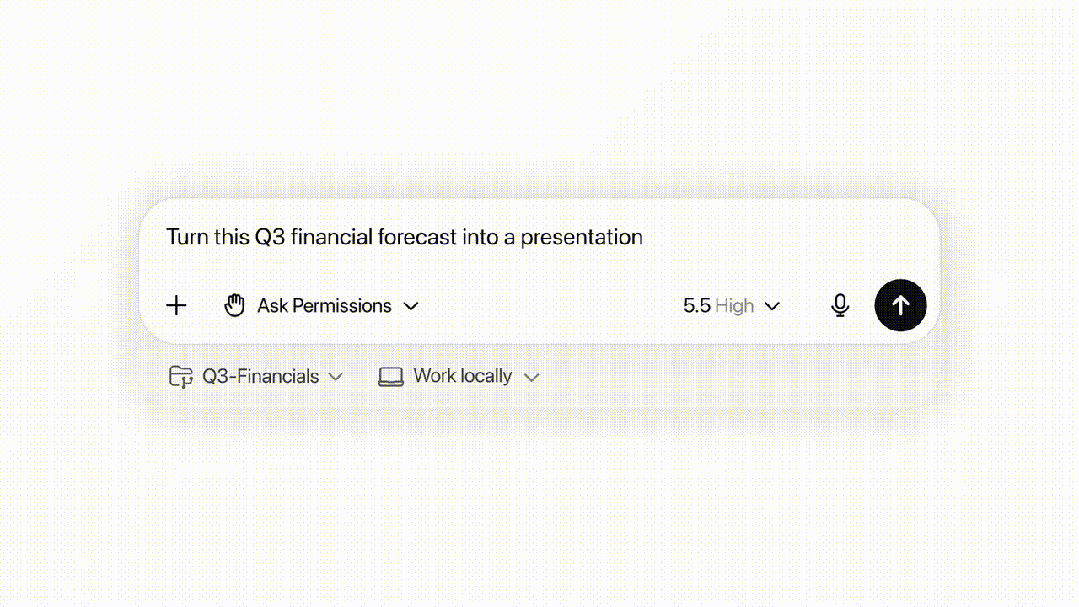 GPT‑5.5 生成 Q3 财务 PPT