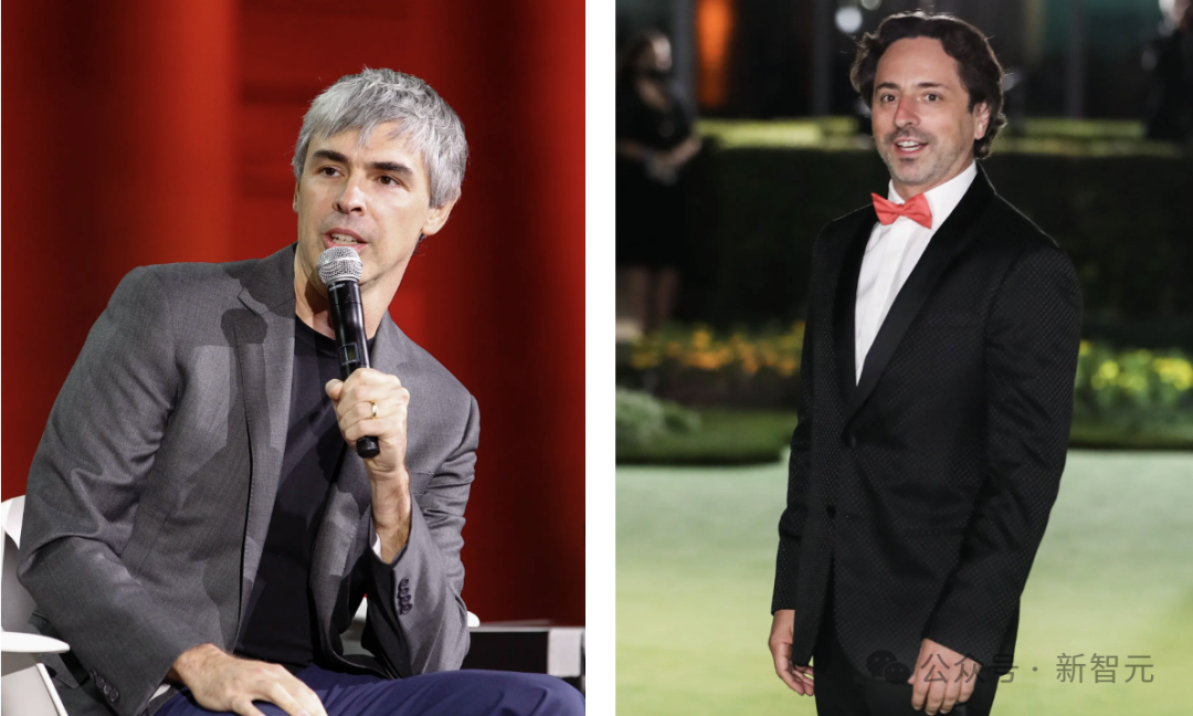 谷歌联合创始人拉里·佩奇与谢尔盖·布林