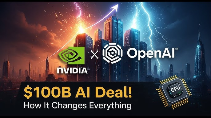 英伟达与OpenAI合作的相关概念图