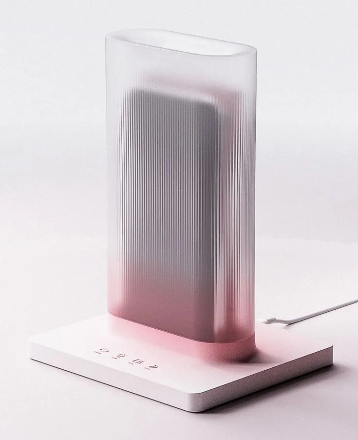 透明磨砂条纹无线充电器