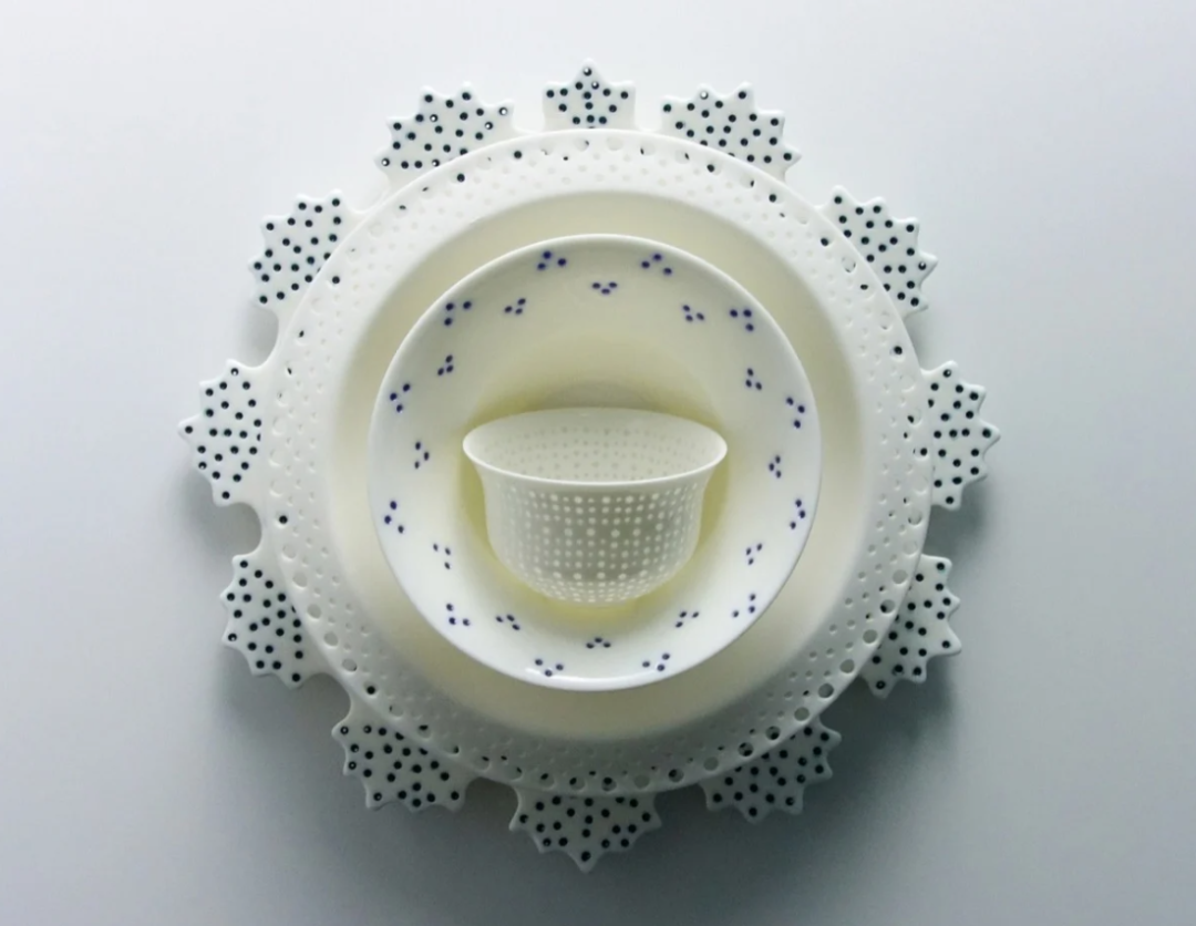 星形边缘同心圆餐具