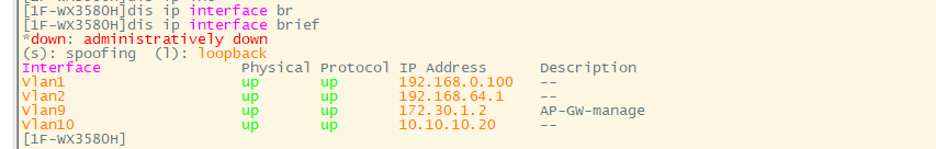 AC控制器接口状态