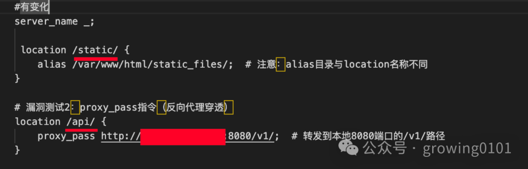 修复后的Nginx配置代码片段