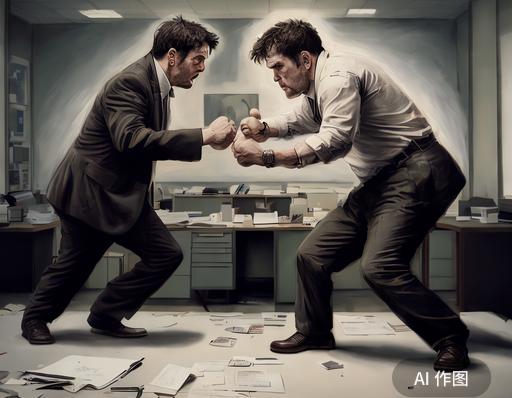 程序员与项目经理办公室冲突示意图