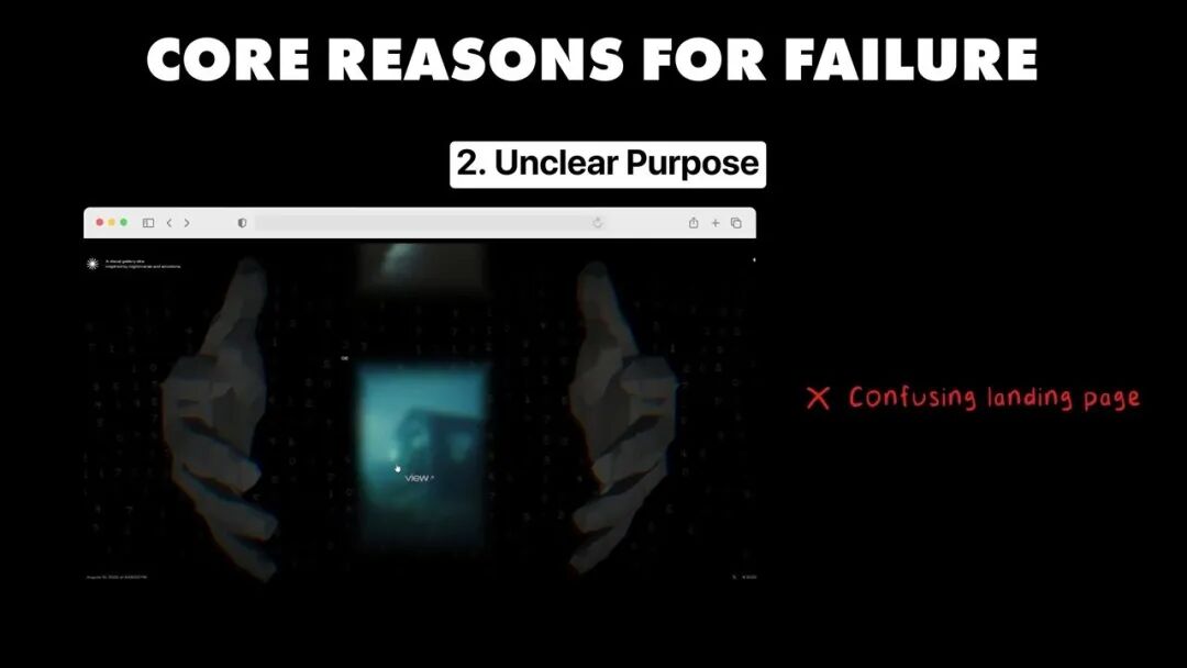 核心失败原因2：价值主张不清晰