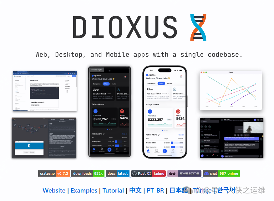 Dioxus框架多平台界面示例