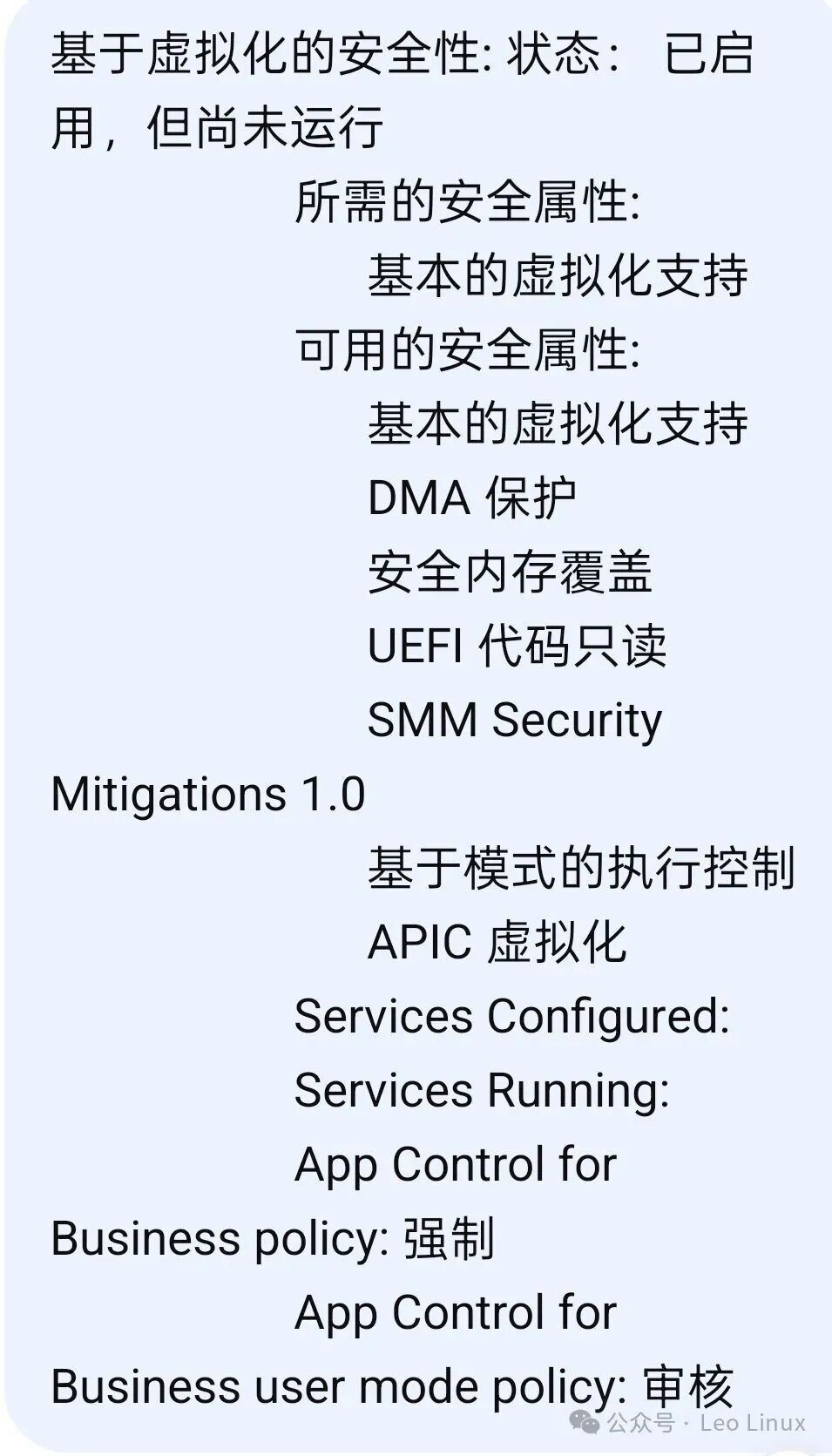 msinfo32显示VBS状态仍为已启用