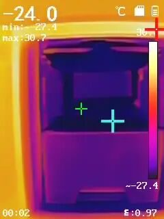 冷冻室温度读数