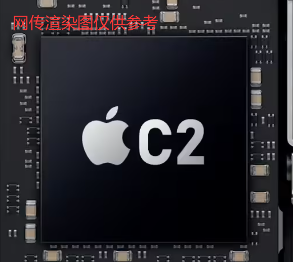 苹果自研C2基带芯片渲染图