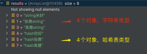 Pipeline执行后返回的复合结果列表