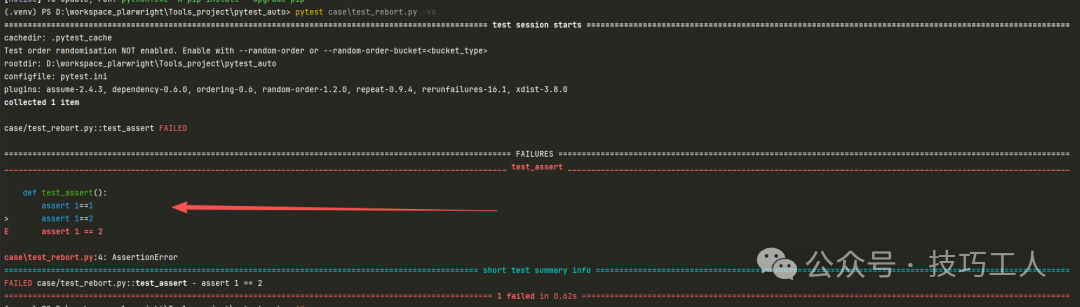assert断言失败后终止