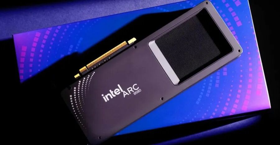 Intel Arc B580 12G 显卡外观