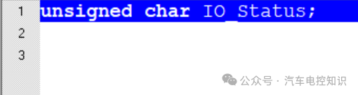 LED.c文件内容截图，仅包含一行变量定义