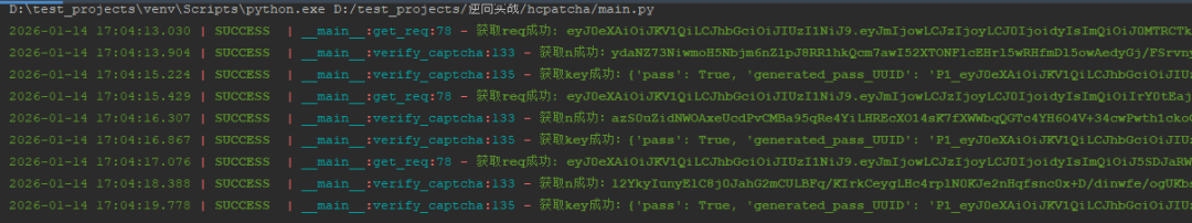 补环境成功验证结果