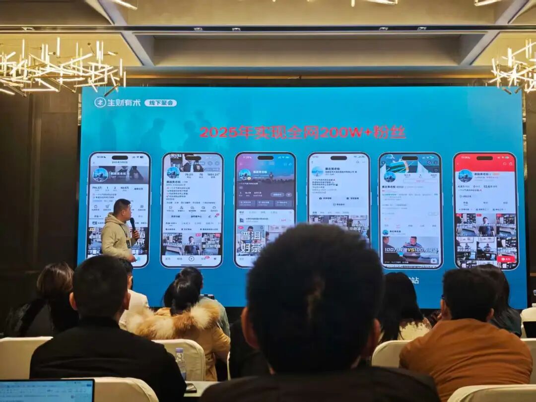 IP打造成果展示：2025年实现全网200W+粉丝