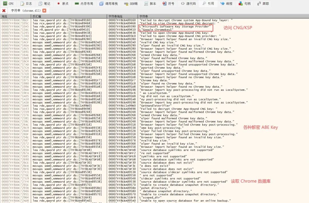 chrome.dll ABE Key 解密相关字符串