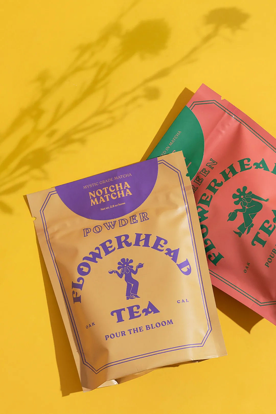 FLOWERHEAD TEA茶粉包装袋展示