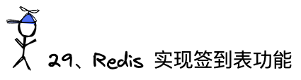 问题29：Redis实现签到表功能