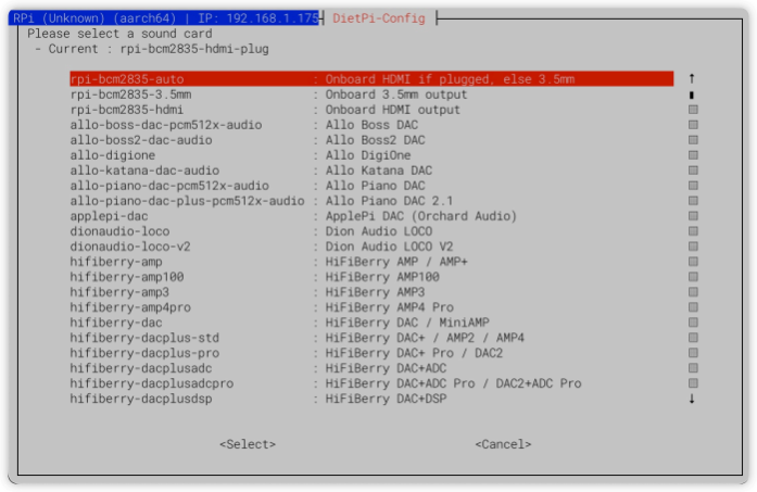 选择HDMI音频设备