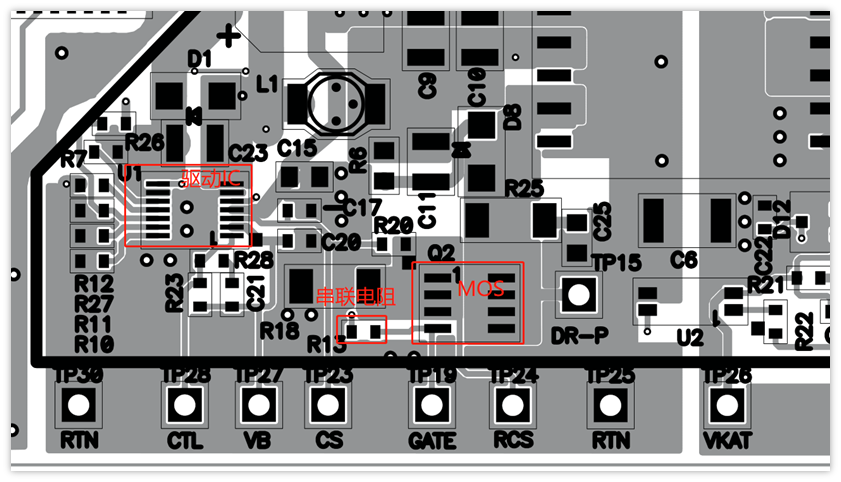 TPS23753A demo板PCB布局串联电阻位置