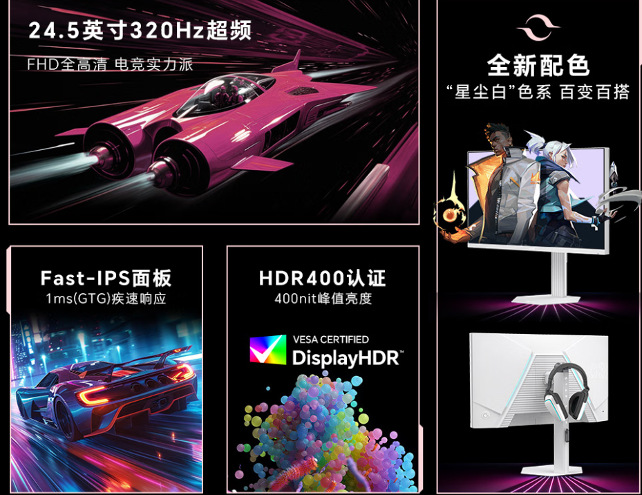 SANC S63显示器特性宣传图