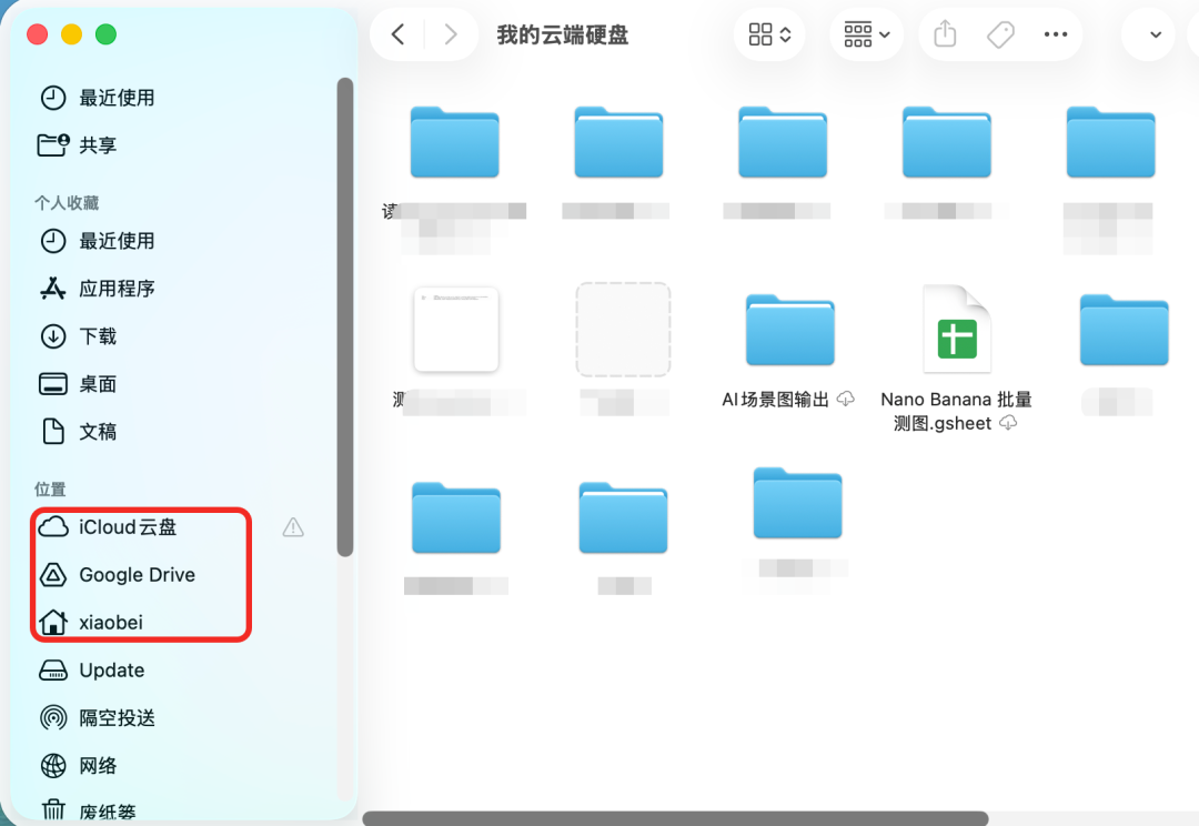 云盘同步示意图