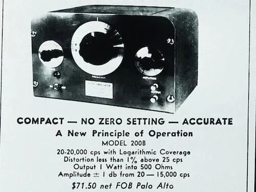 HP 200A 音频振荡器广告