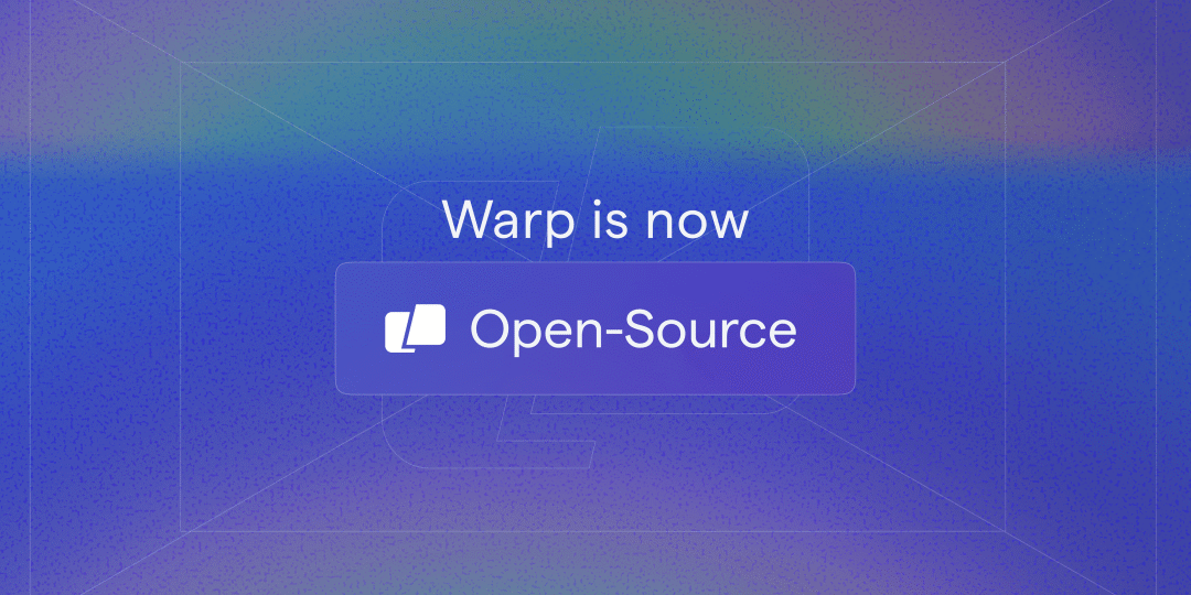 Warp 开源声明海报