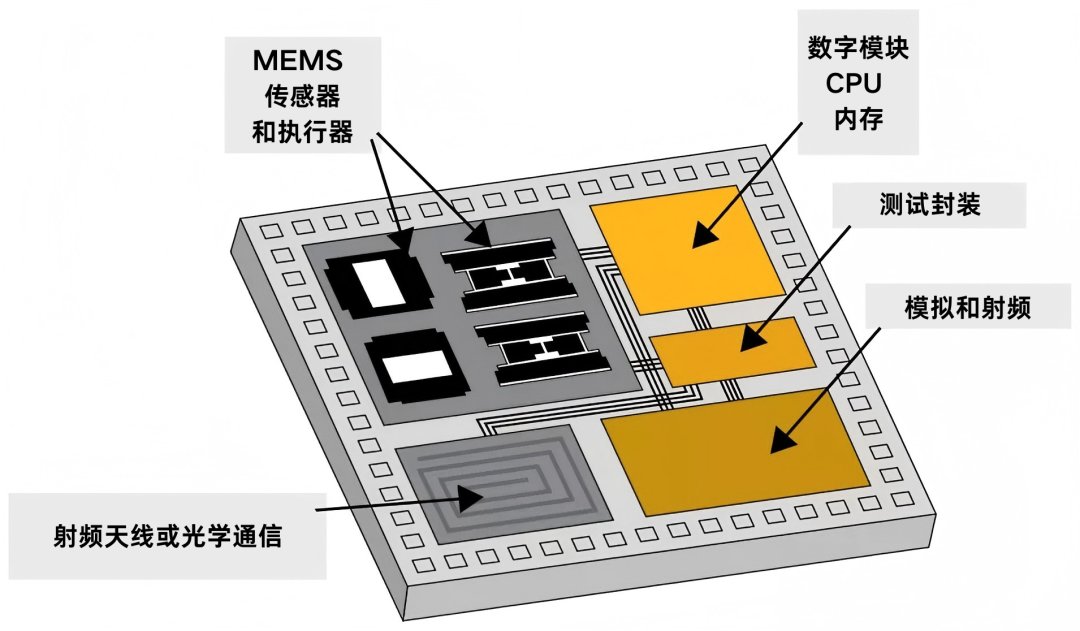 片上系统（SoC）结构示意图