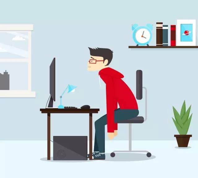 程序员居家办公场景