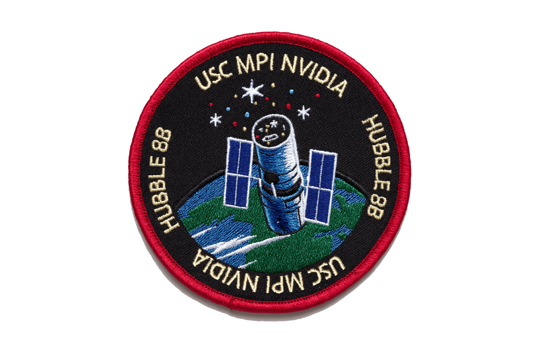 Hubble项目纪念徽章，图案为哈勃太空望远镜