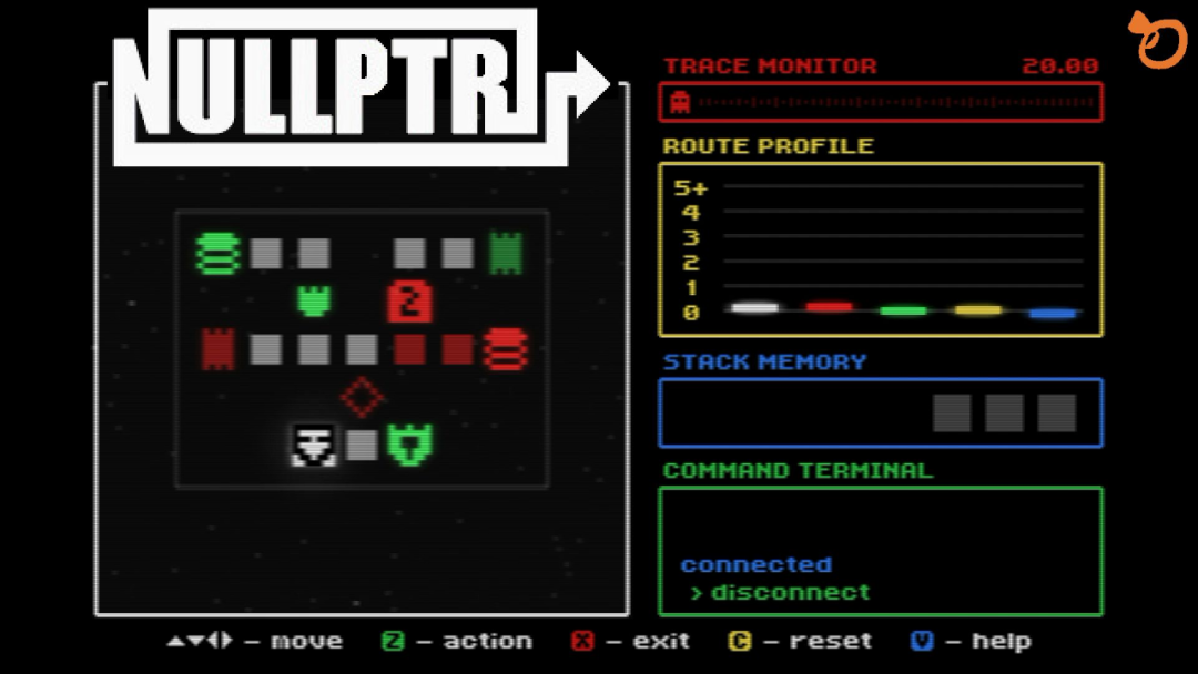 复古像素风格nullptr监控界面