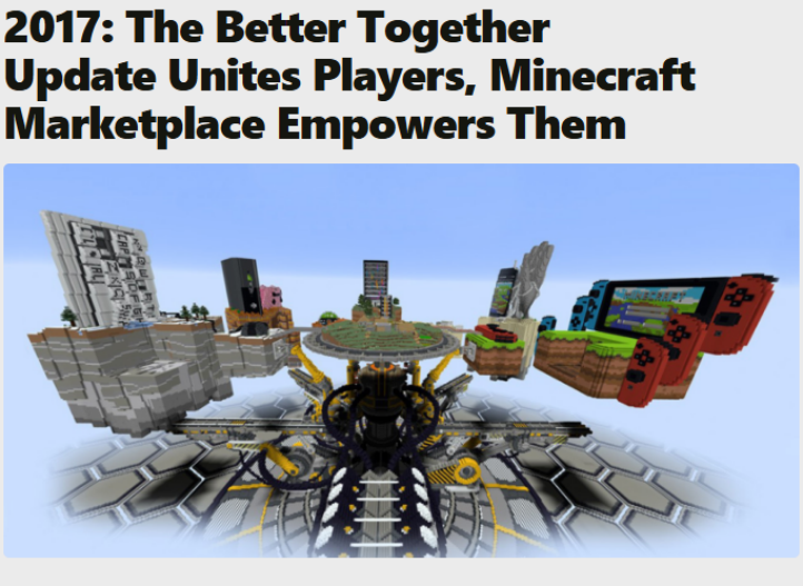 2017年Better Together更新宣传图,展示PC、手机和Nintendo Switch跨平台统一主题