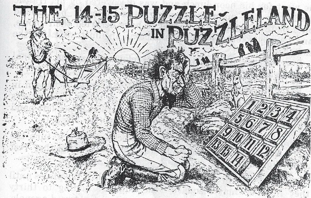 15-数字推盘游戏（劳埃德谜题）示意图