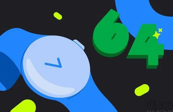 64位智能手表概念插画