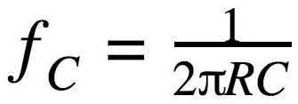 RC低通滤波器截止频率计算公式