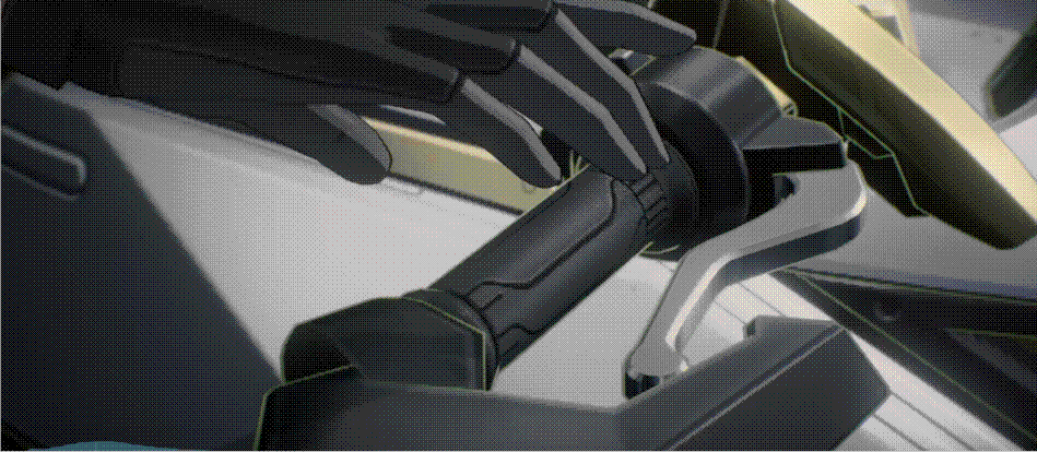 未来科技感的飞行器驾驶舱