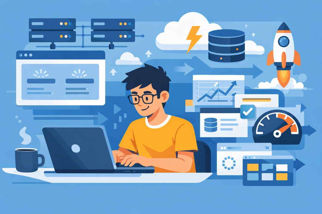 程序员在科技环境中处理数据