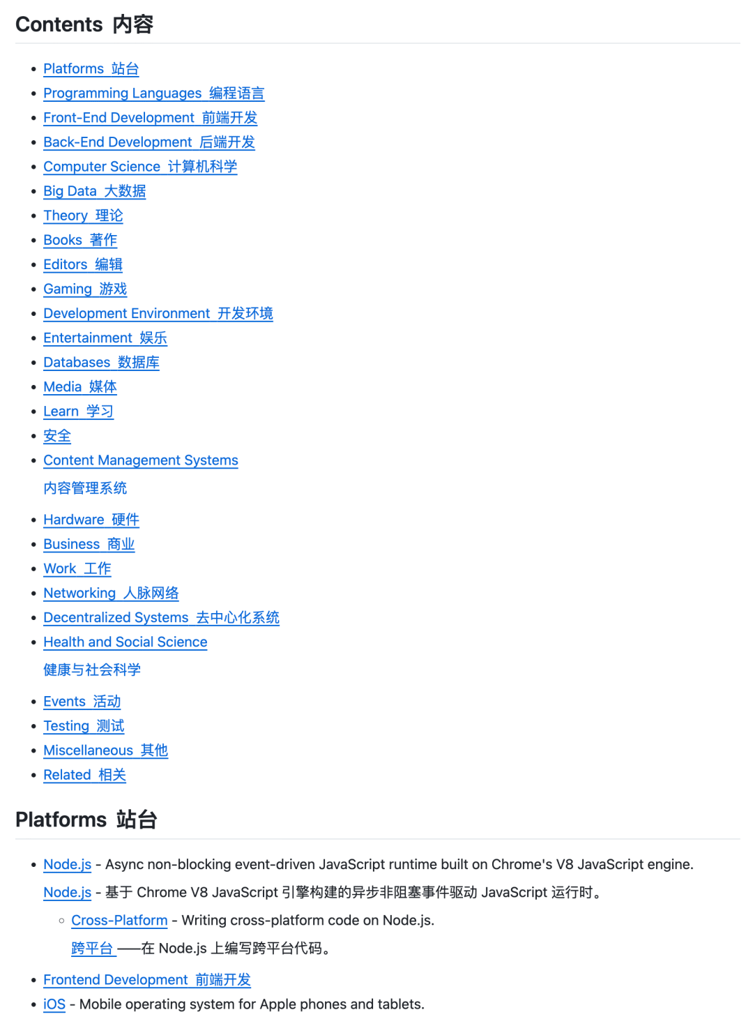 Awesome项目目录概览