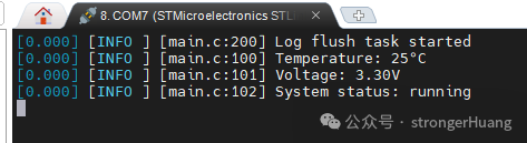 格式化日志输出示例