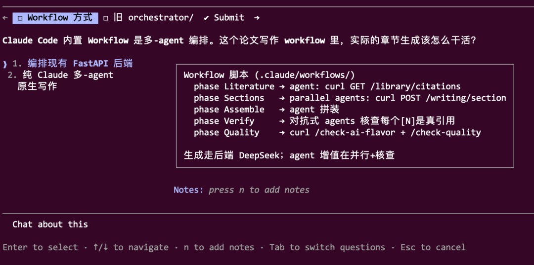 Workflow 编排讨论终端